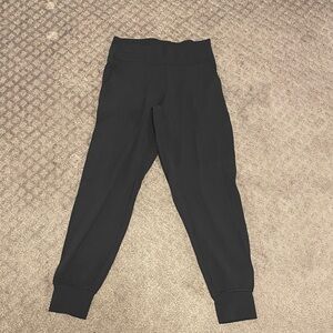 Lulu Lemon Black High-Waist Jogger Sweatpants